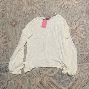 Edikted Off-White Knit Sweater